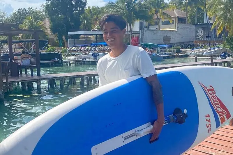 Location planche à voile à Bacalar Mexique