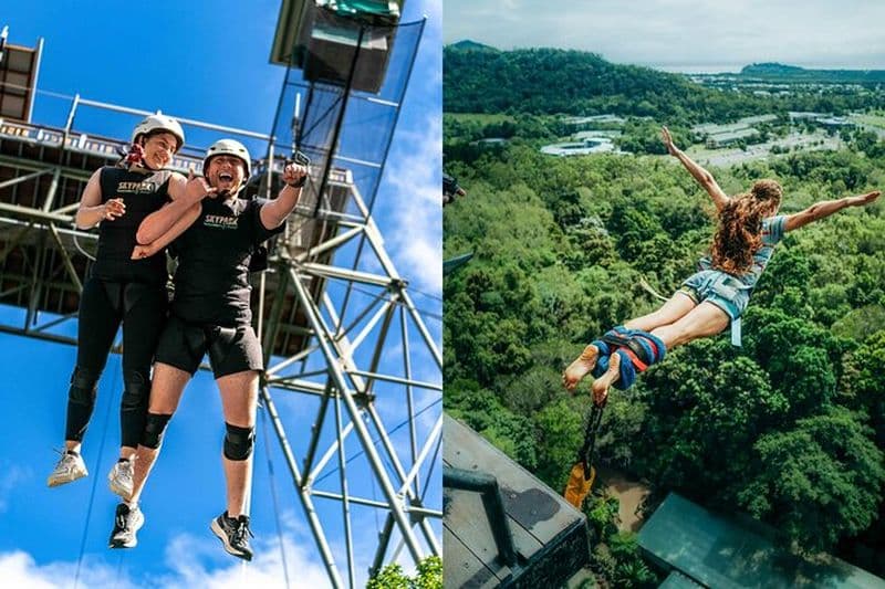 Saut à l'élastique et balançoire géante au Skypark Cairns Australie