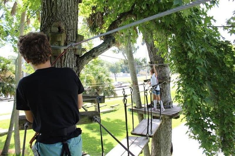 Billet Aventure en tyrolienne à travers le parc Tuscawilla