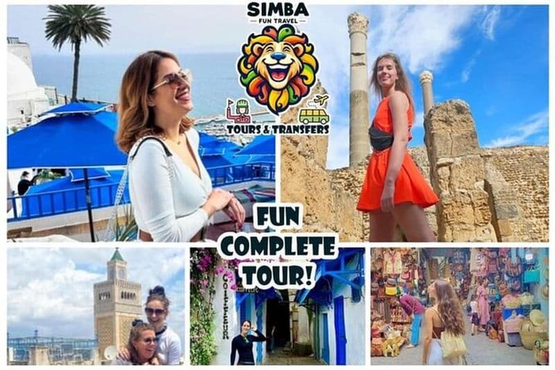 Billet Visite VIP : Tunis Médina/Bardo, Sidi Bou Said, Carthage | PICKUP ALL