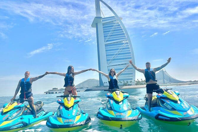 Dubaï : 30min Jet Ski : Burj Al Arab w Photos, Vidéos, glace gratuite