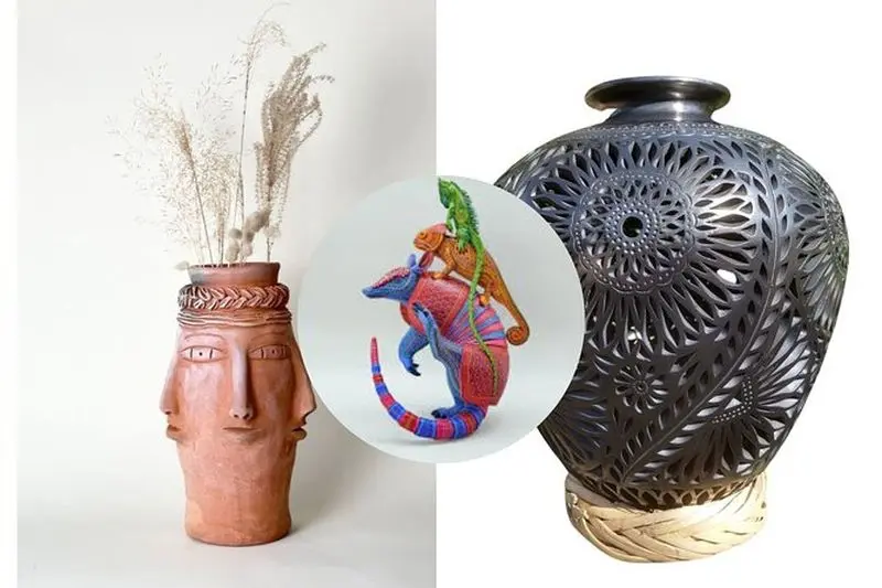 Oaxaca Artisan Pottery Alebrijes, visite de l'argile noire et Frida Kahlo