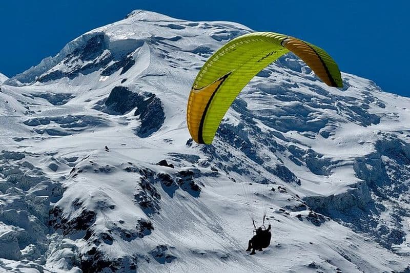 Vol en Parapente Tandem à Chamonix Face au Mont-Blanc