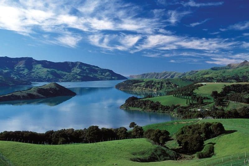 Excursion d'une journée complète à Akaroa avec croisière nature dans le port au départ de Christchurch