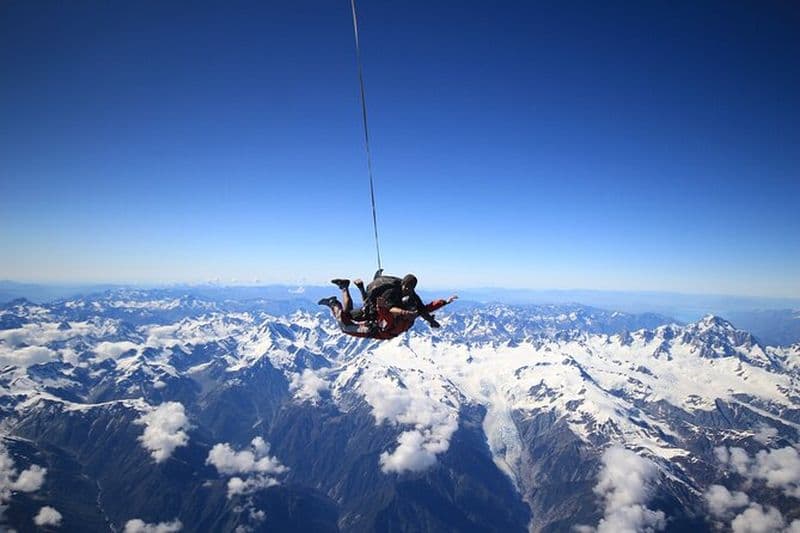 Saut en parachute en tandem à 18 000 pieds de Franz Josef