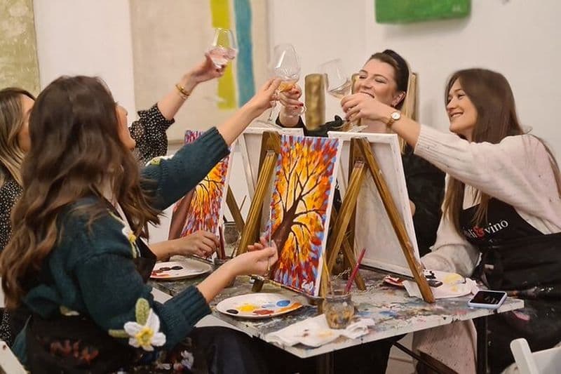 Billet Soirée peinture à Art Bottega - Paint & Wine Studio à Zagreb