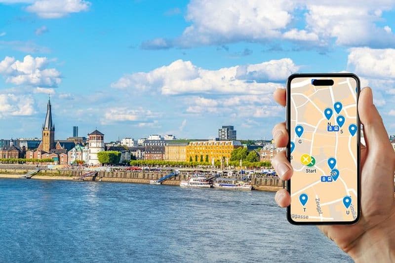 Chasse au trésor autoguidée et rallye urbain à Düsseldorf