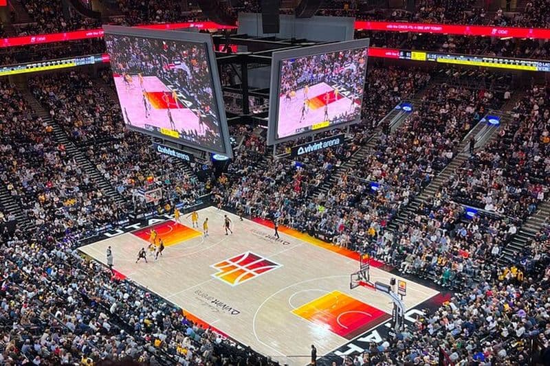Billet pour un match de basket-ball de l'Utah Jazz au Delta Center