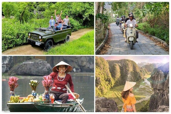 Excursion en petit groupe à Ninh Binh au départ de Hanoï avec balades en jeep ou en scooter