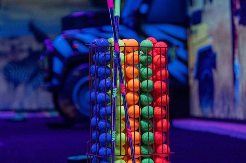 Mini-golf qui brille dans le noir à Ljubljana