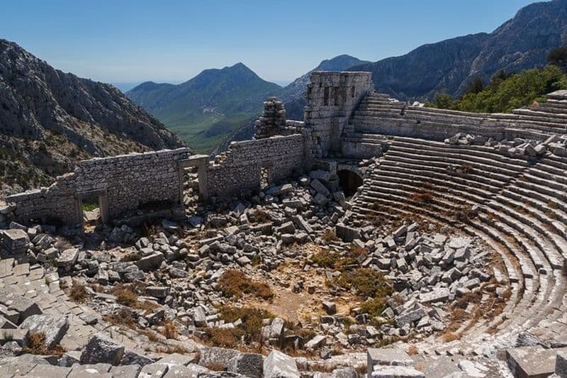 Depuis Antalya : Visite privée de Termessos et des chutes du Haut-Düden