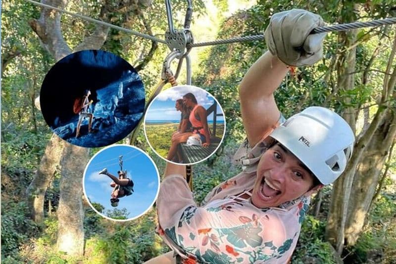 La plus grande tyrolienne du Pacifique Sud et Cave Exploration Corail Coast