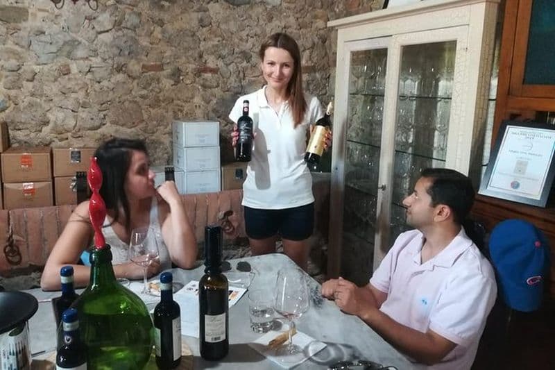 Dégustations de fromage au vin et d'huile EVO Fullday Toscane du Sud au départ de Rome