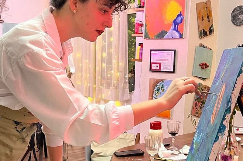 Billet Peinture et vin - Atelier d'art authentique à Tirana