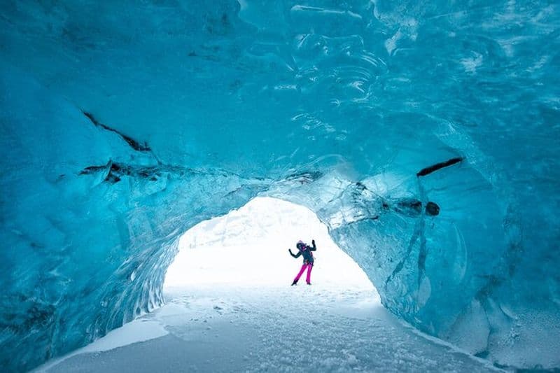 Visite d'exploration de la grotte de glace et du glacier de Vatnajökull au départ de Jökulsárlón
