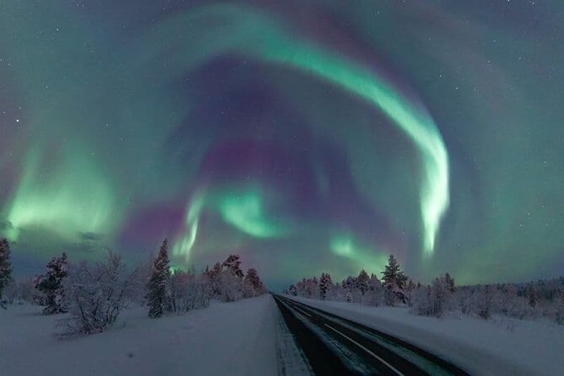 Tour des aurores boréales à Kiruna - Laponie avec Stejk Street Food