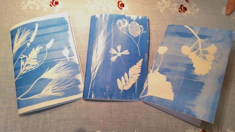 Fabriquez votre carnet en cyanotype