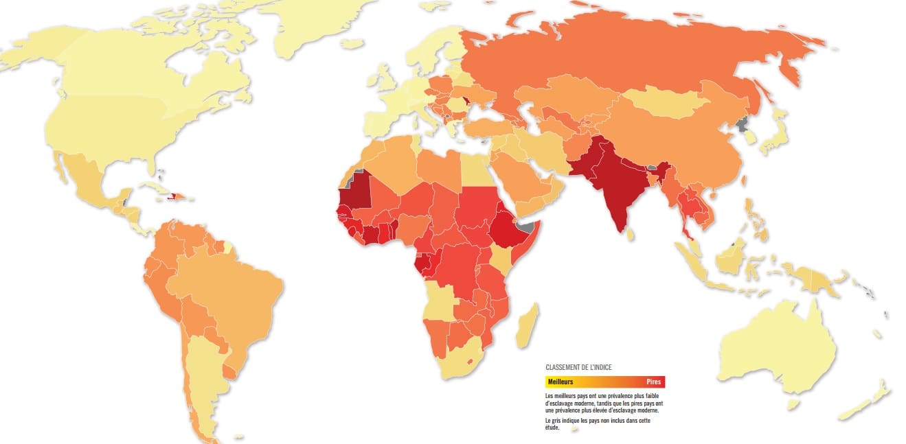 10 pays où l'esclavage moderne fait rage