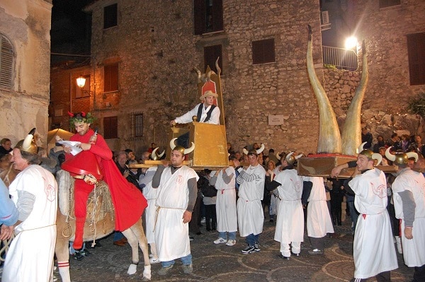 Festa del cornuto Rocca Canterano, Italie