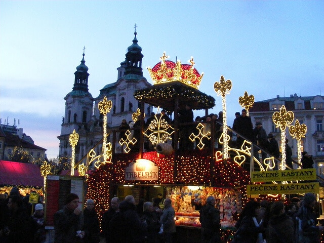 Vánoční trhy, mercado navideño, Praga